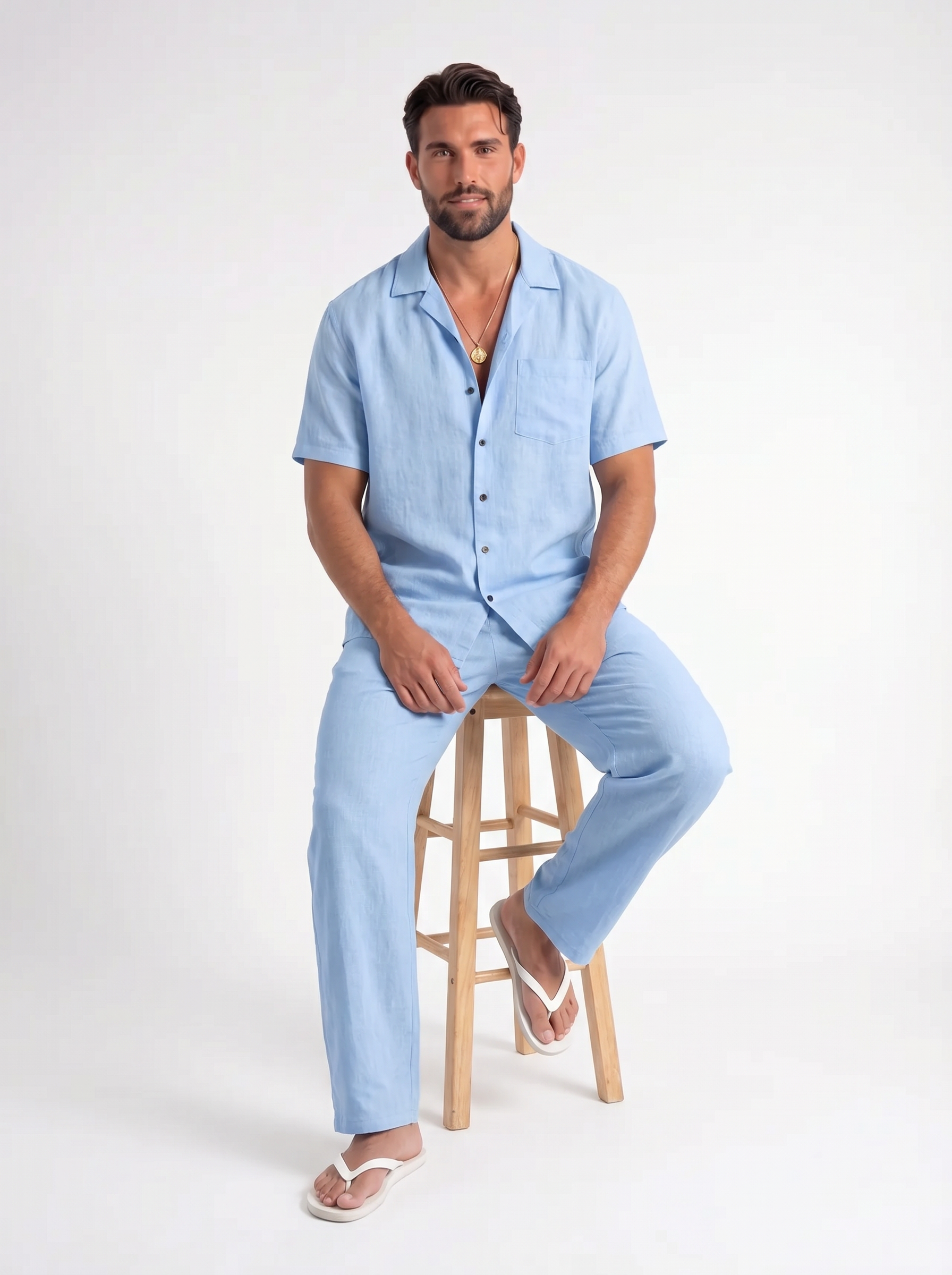 Arlo – Zomerse Linnen Set