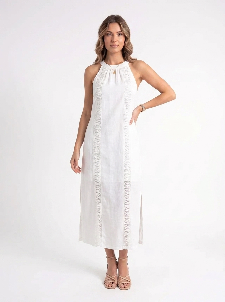 Isla – Linnen Maxi Jurk