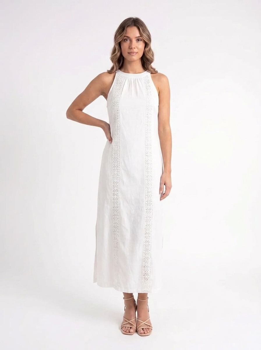 Isla – Linnen Maxi Jurk