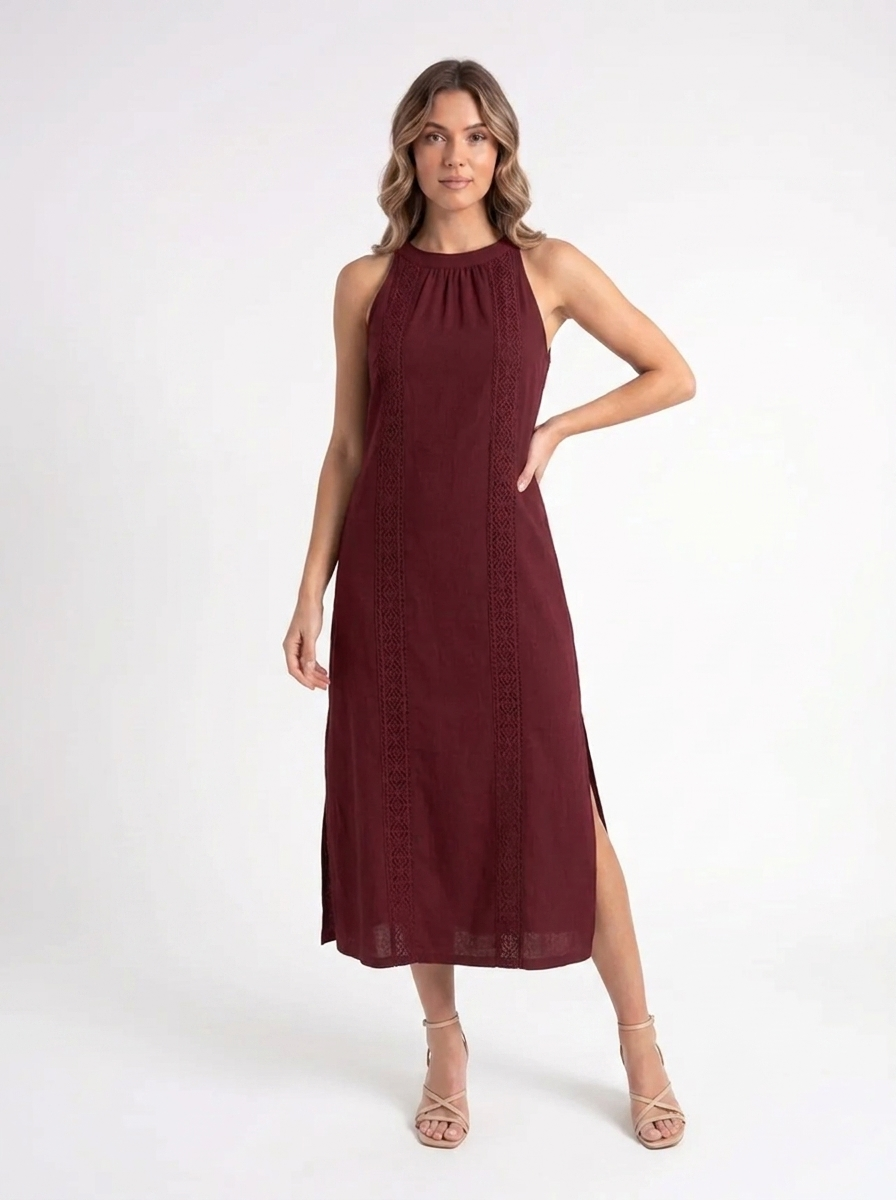 Isla – Linnen Maxi Jurk