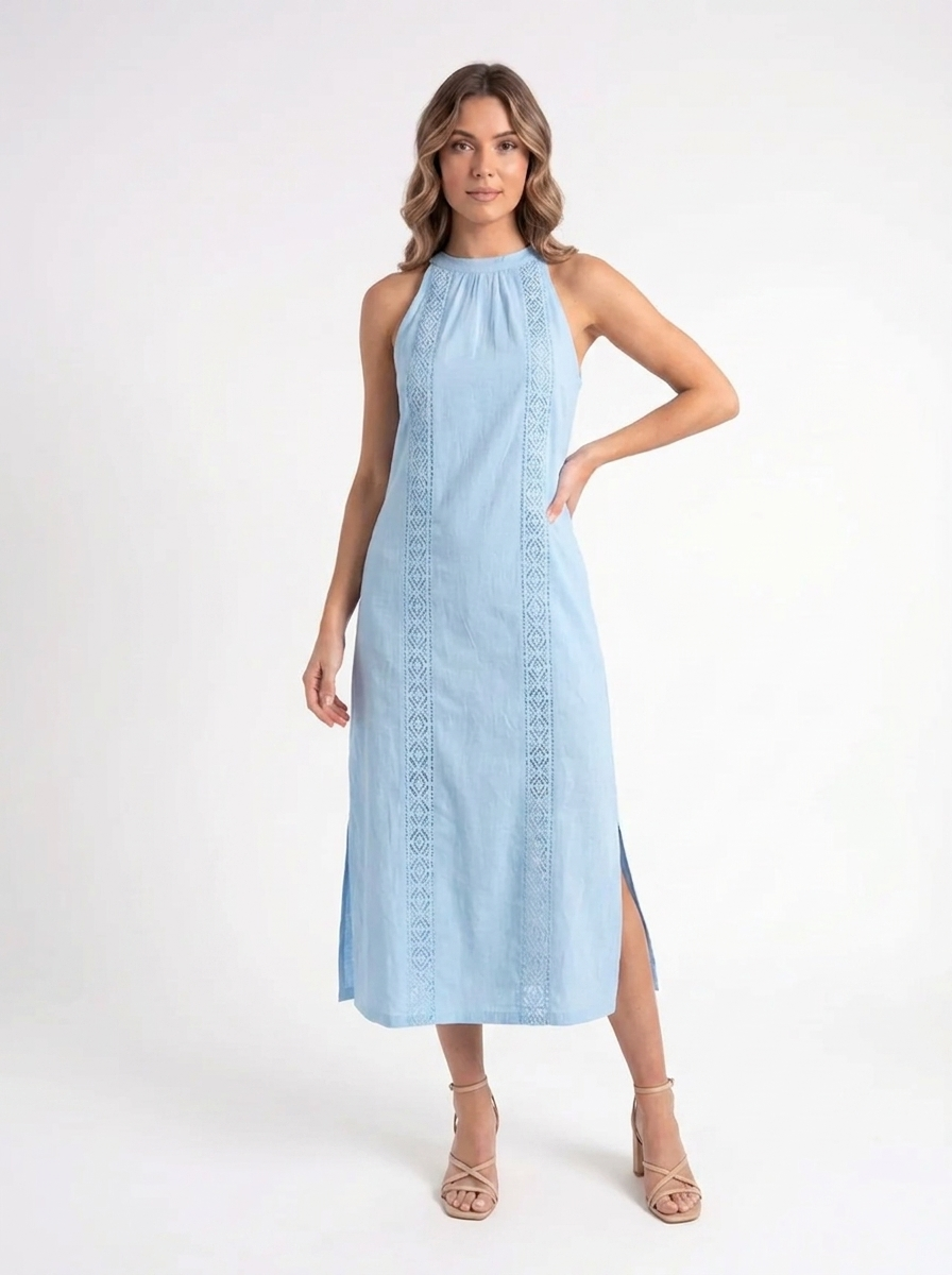 Isla – Linnen Maxi Jurk