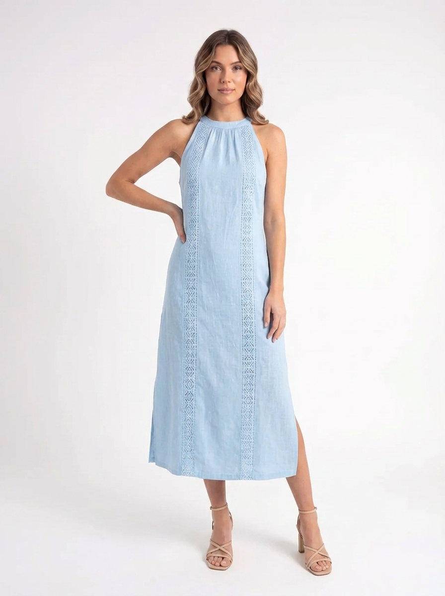 Isla – Linnen Maxi Jurk