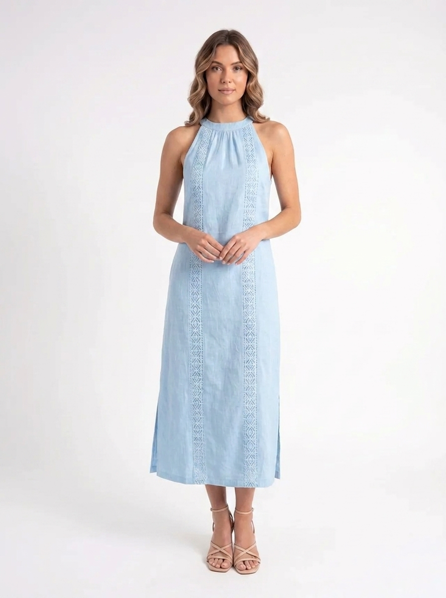 Isla – Linnen Maxi Jurk