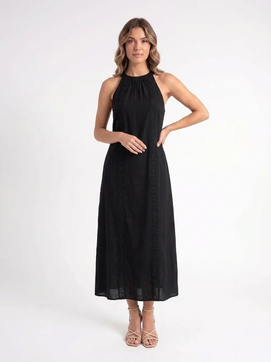 Isla – Linnen Maxi Jurk