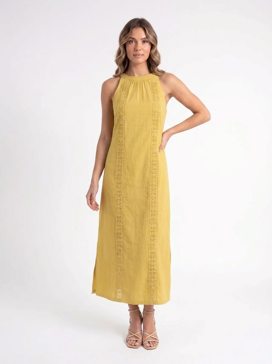 Isla – Linnen Maxi Jurk
