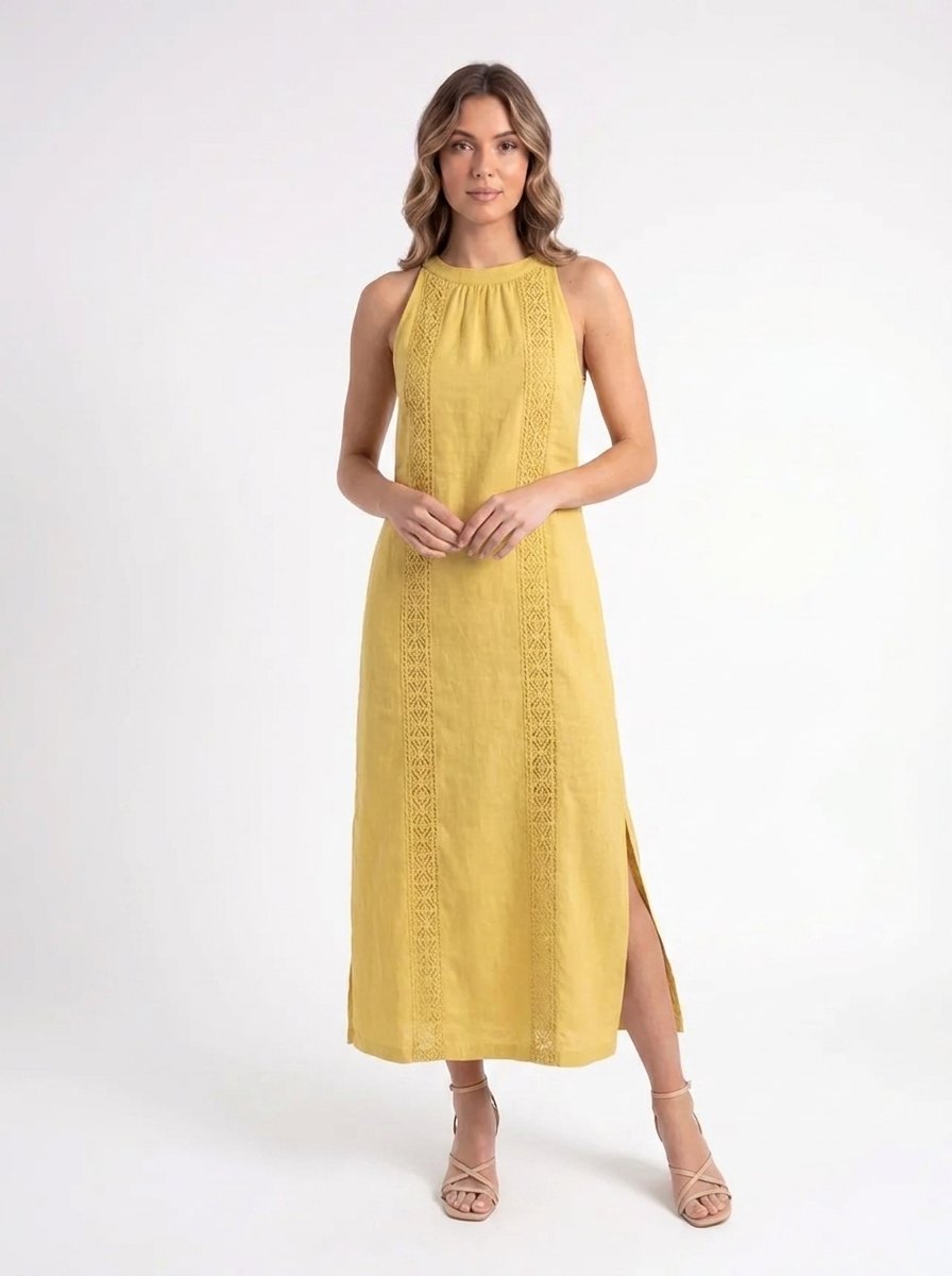 Isla – Linnen Maxi Jurk
