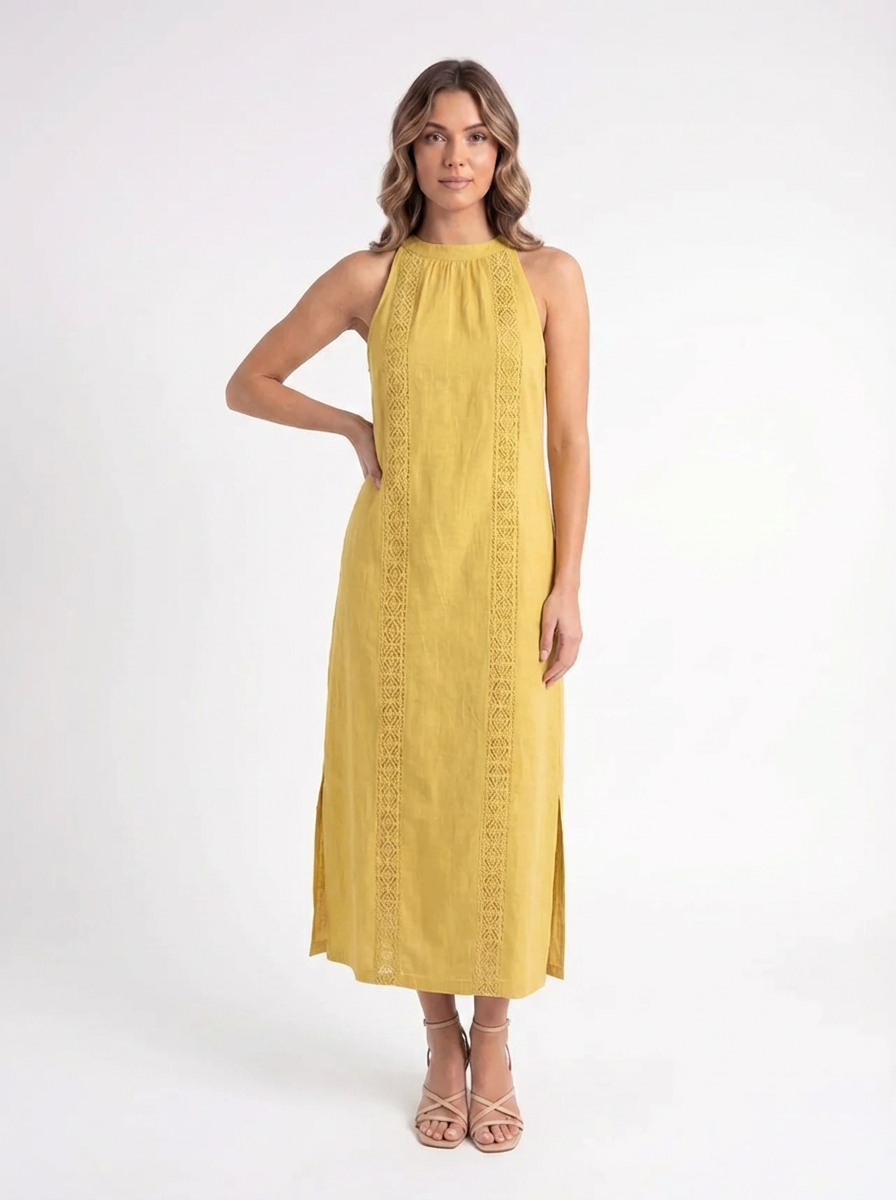 Isla – Linnen Maxi Jurk