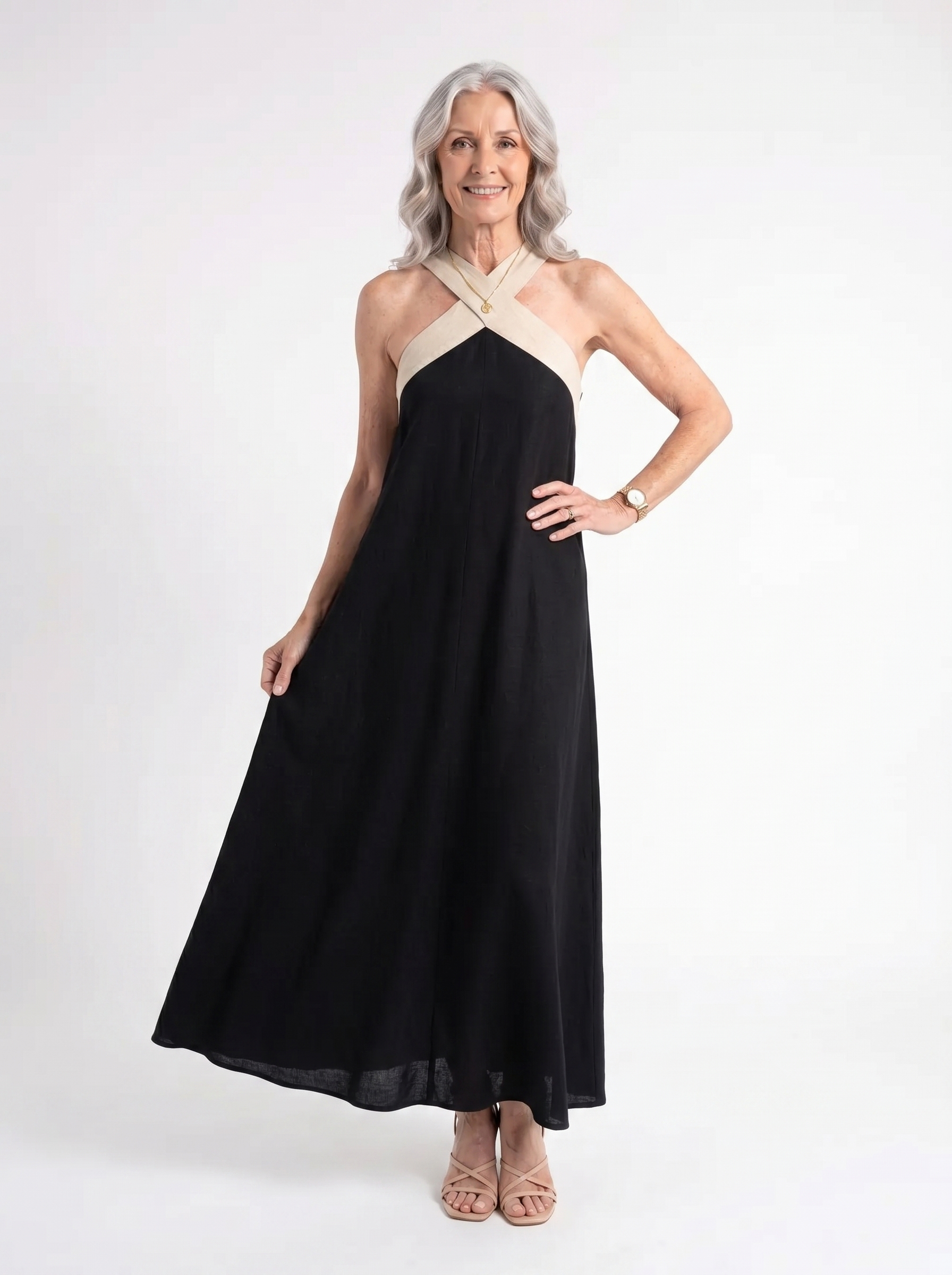 Amara – Halter Maxi Jurk