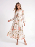 Rosalie – Bloemen Midi Jurk