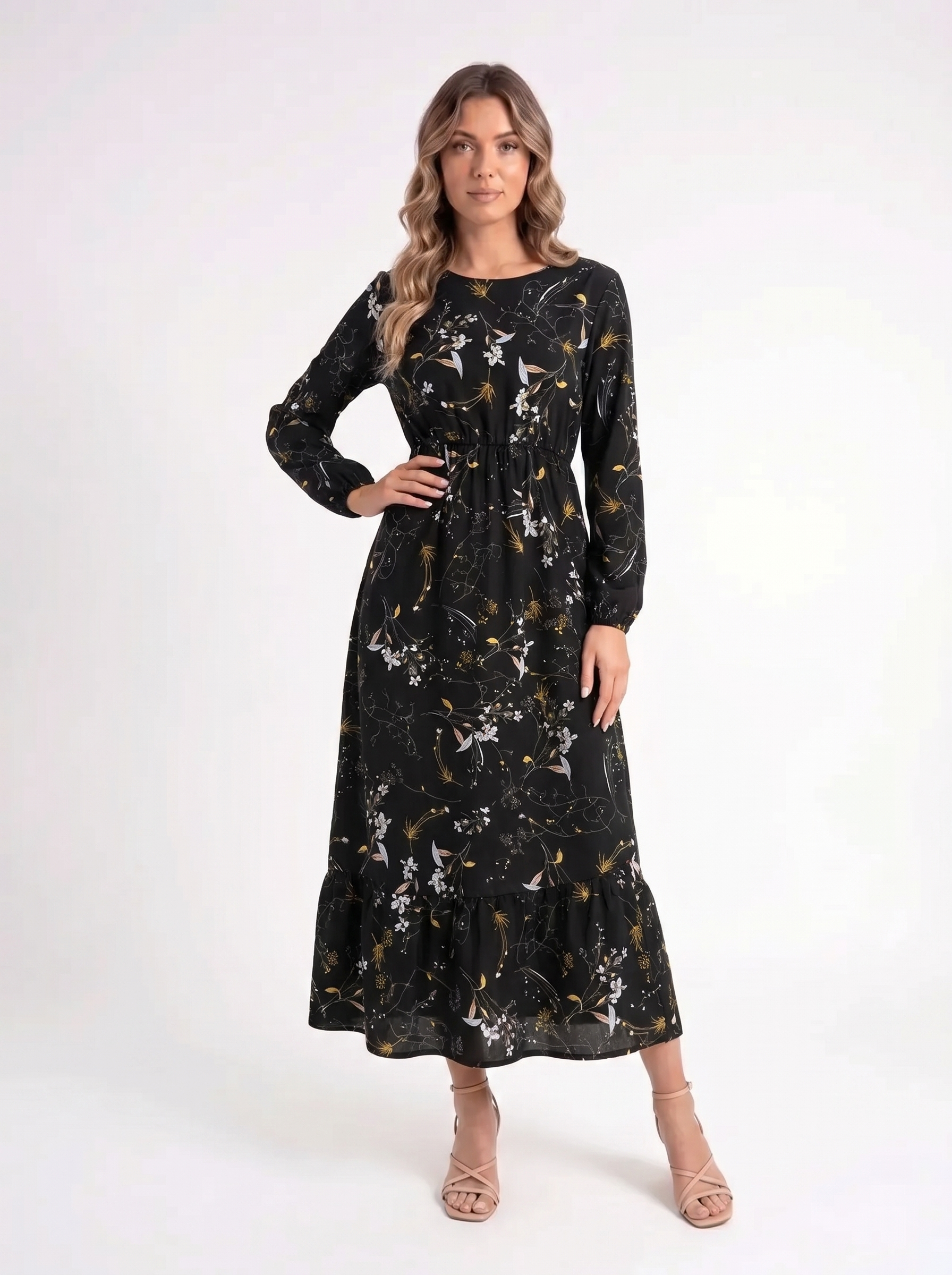 Luna – Elegante Floral Jurk
