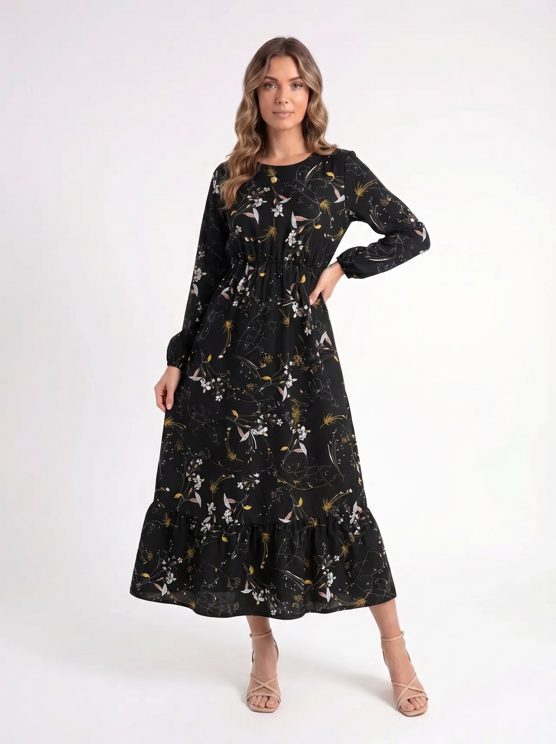 Luna – Elegante Floral Jurk