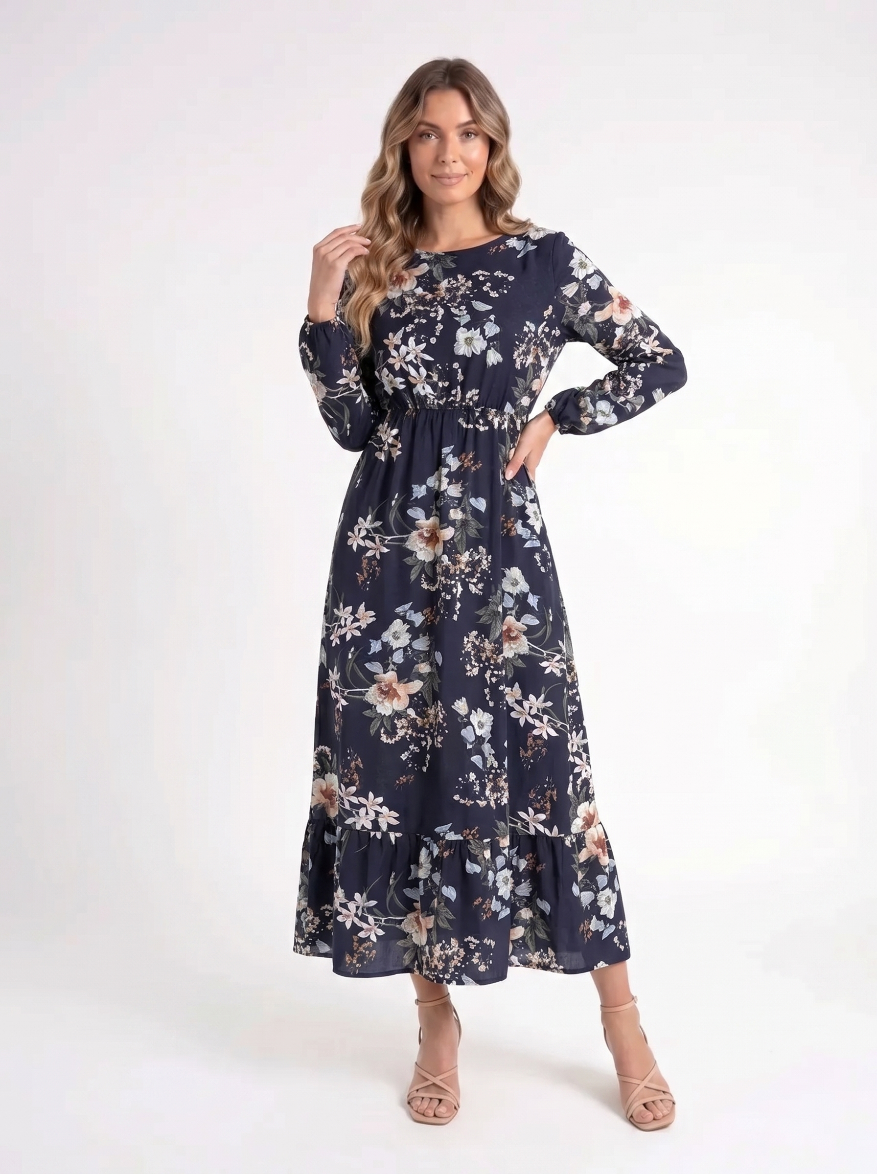 Elora – Luxe Floral Jurk