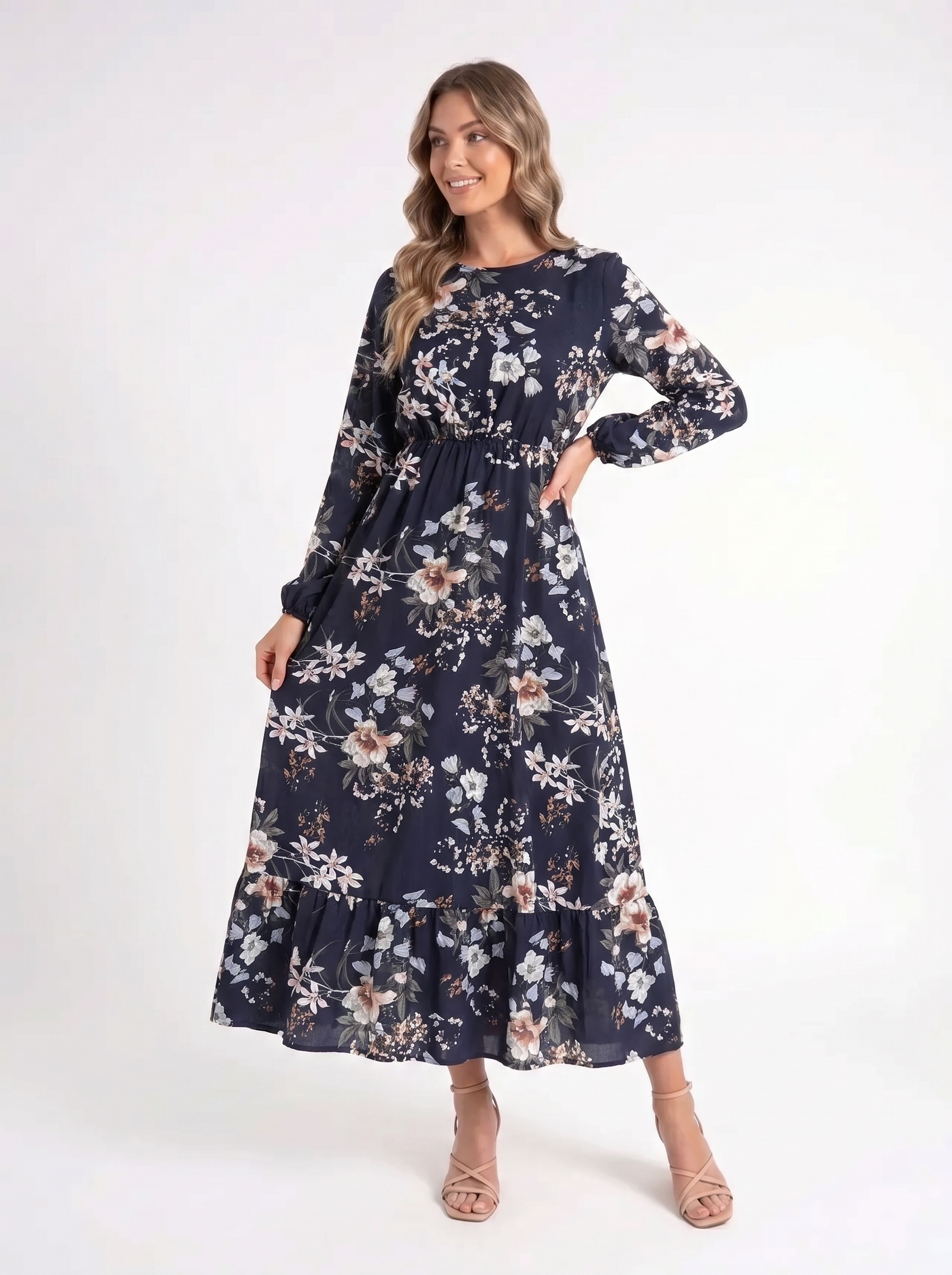 Elora – Luxe Floral Jurk