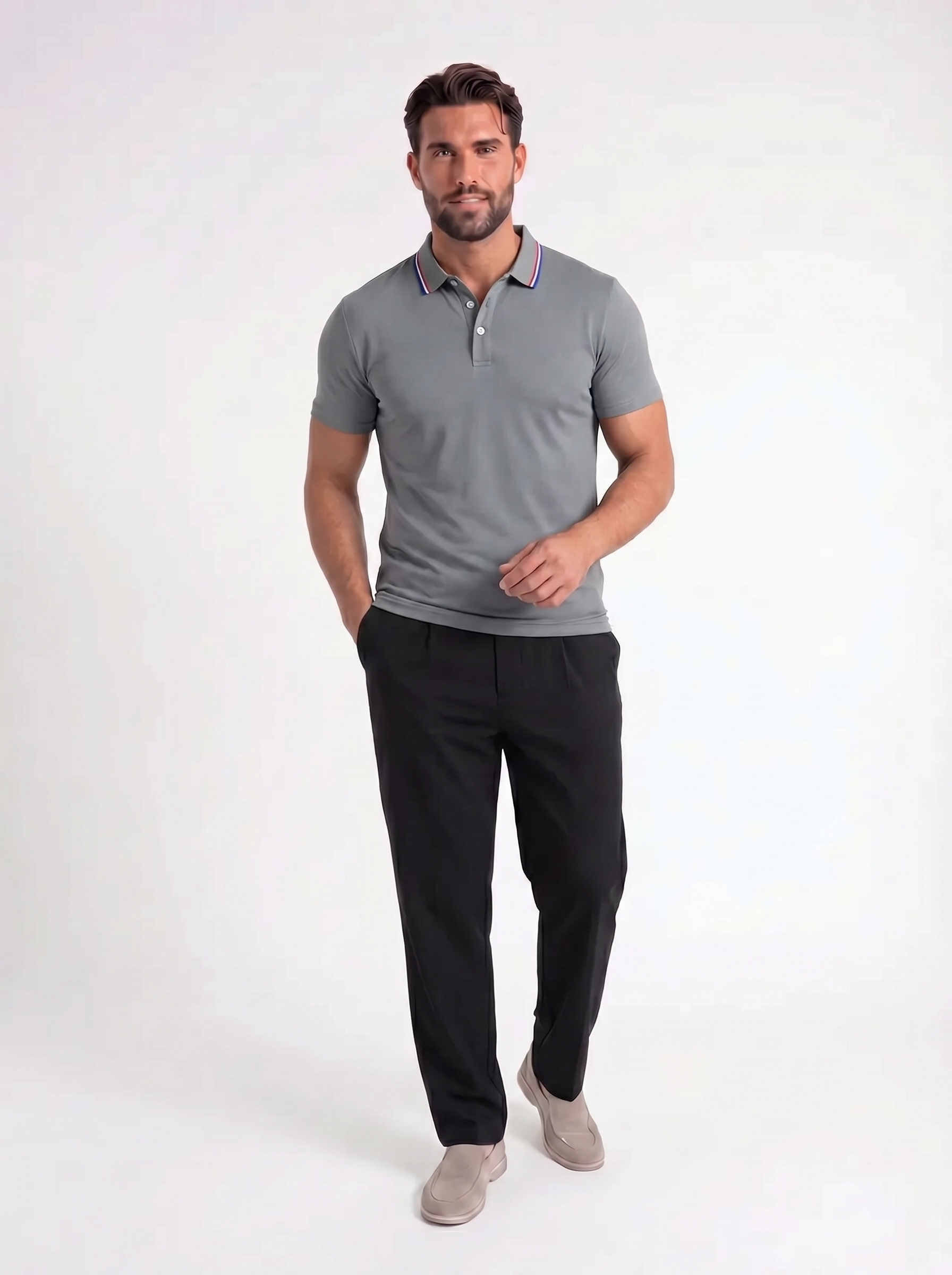 Armin – Klassieke Polo met Contrastkraag