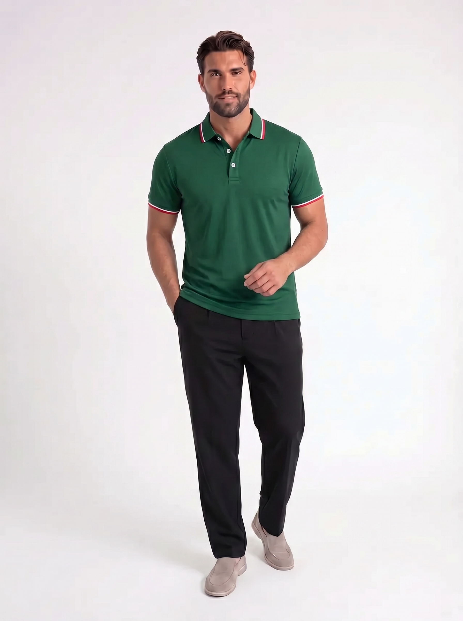 Armin – Klassieke Polo met Contrastkraag
