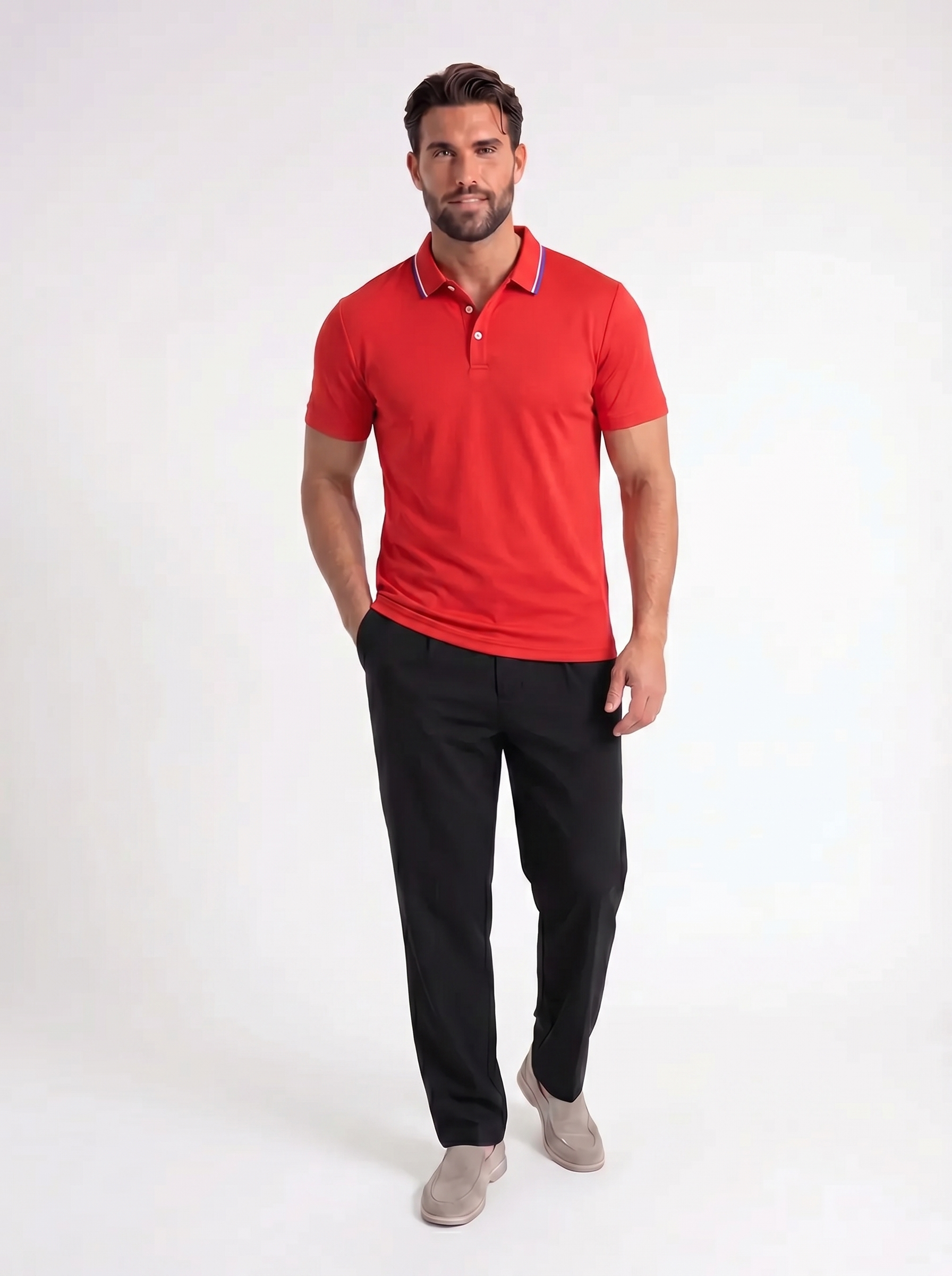 Armin – Klassieke Polo met Contrastkraag