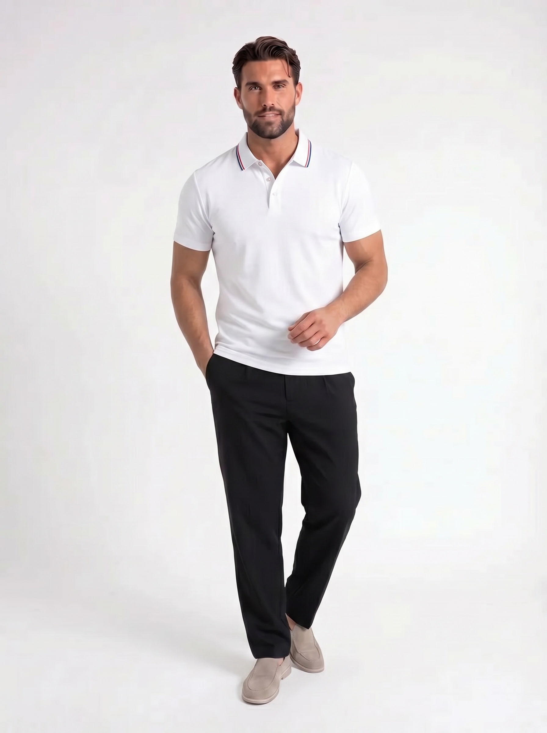 Armin – Klassieke Polo met Contrastkraag