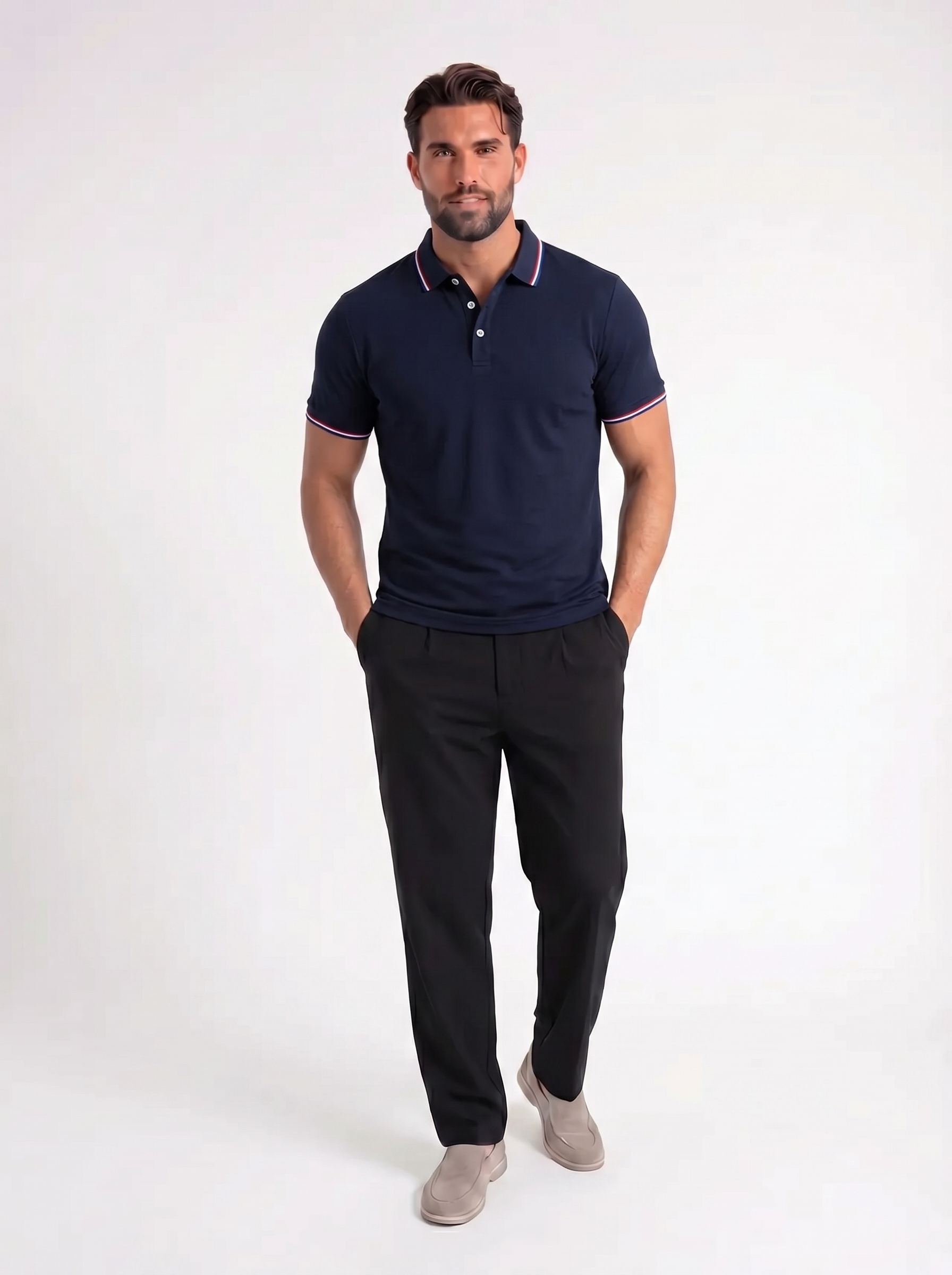 Armin – Klassieke Polo met Contrastkraag