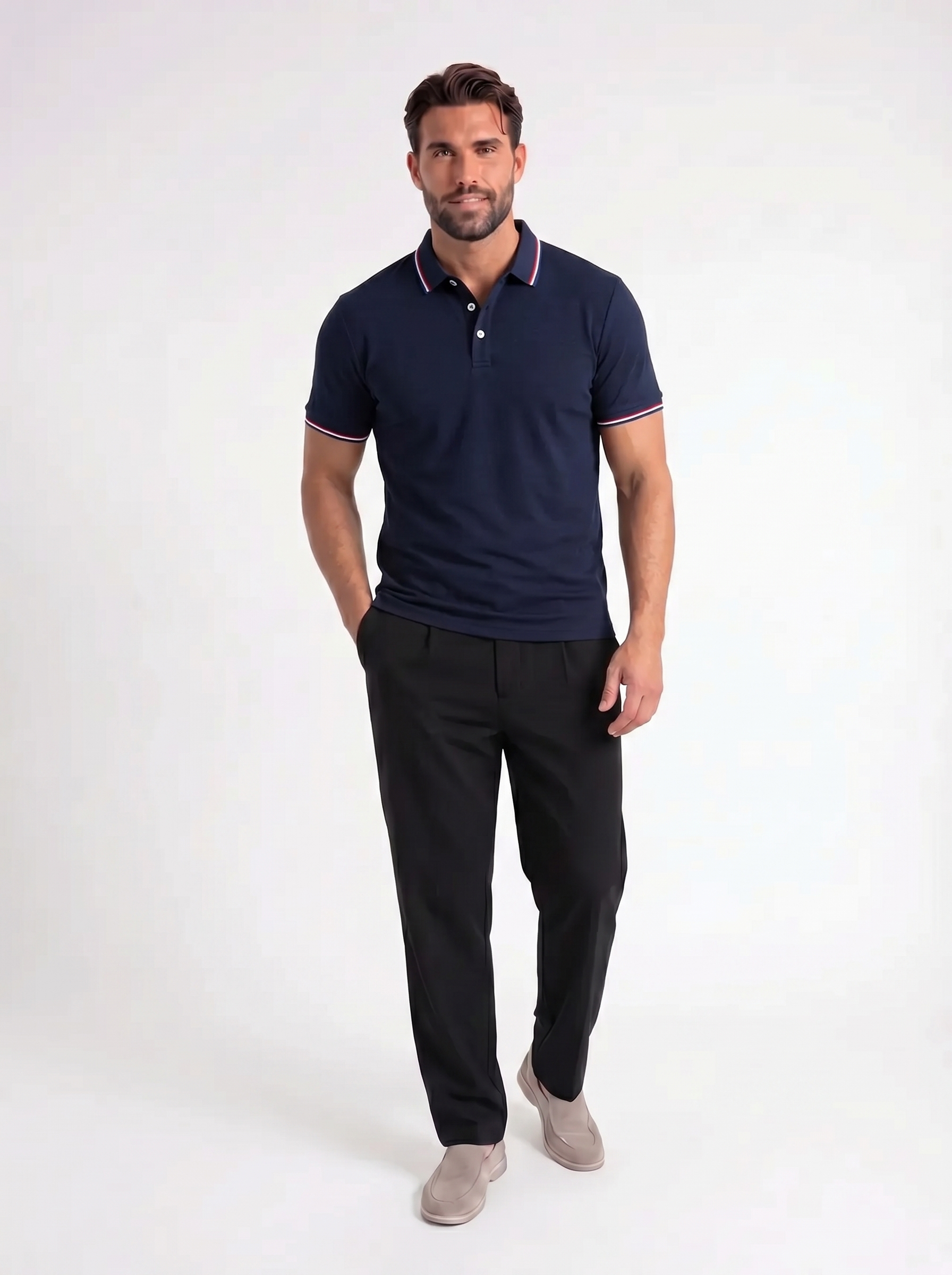 Armin – Klassieke Polo met Contrastkraag