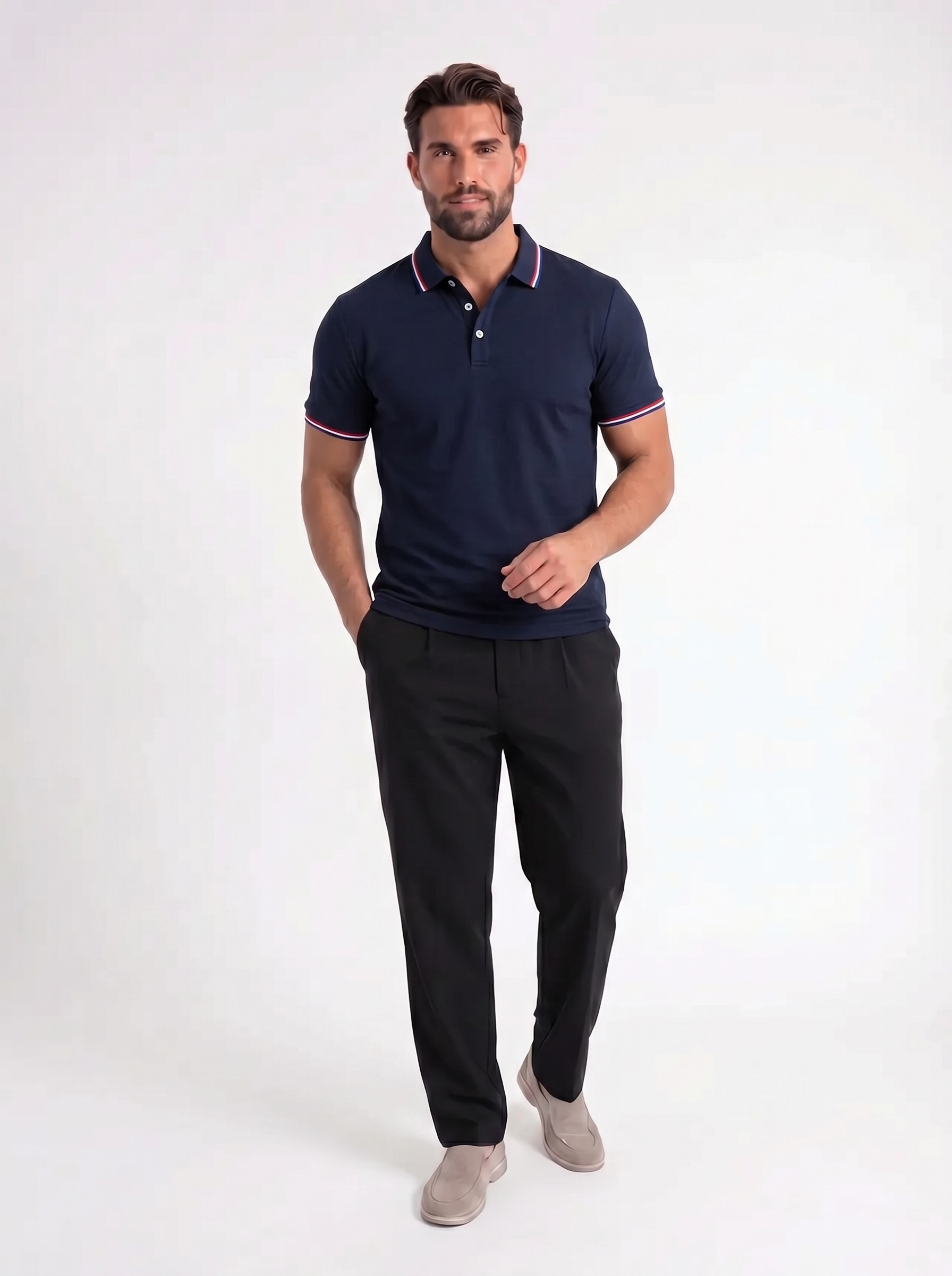 Armin – Klassieke Polo met Contrastkraag