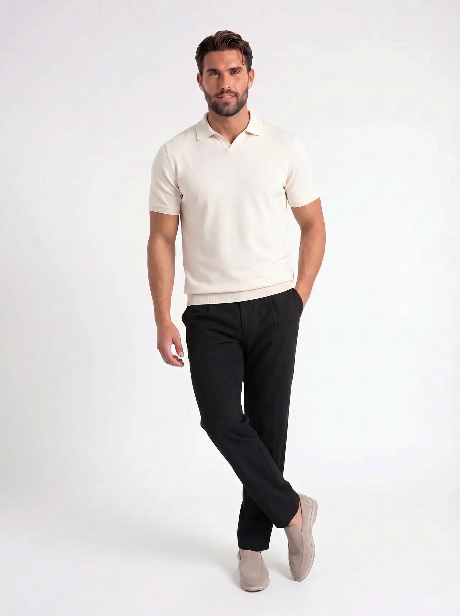 Dante – Polo met Open Kraag