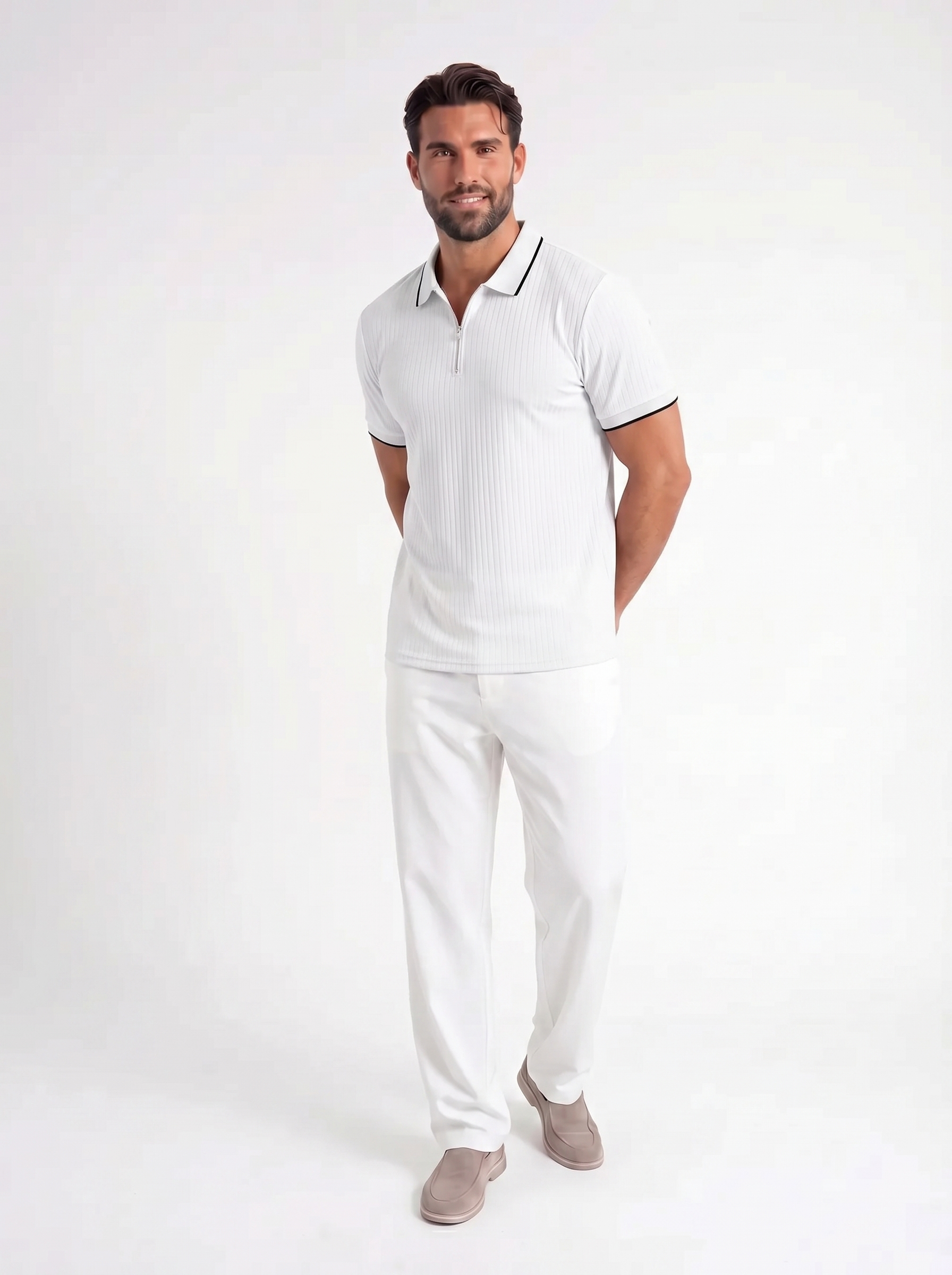 Armin – Polo met Rits en Structuur