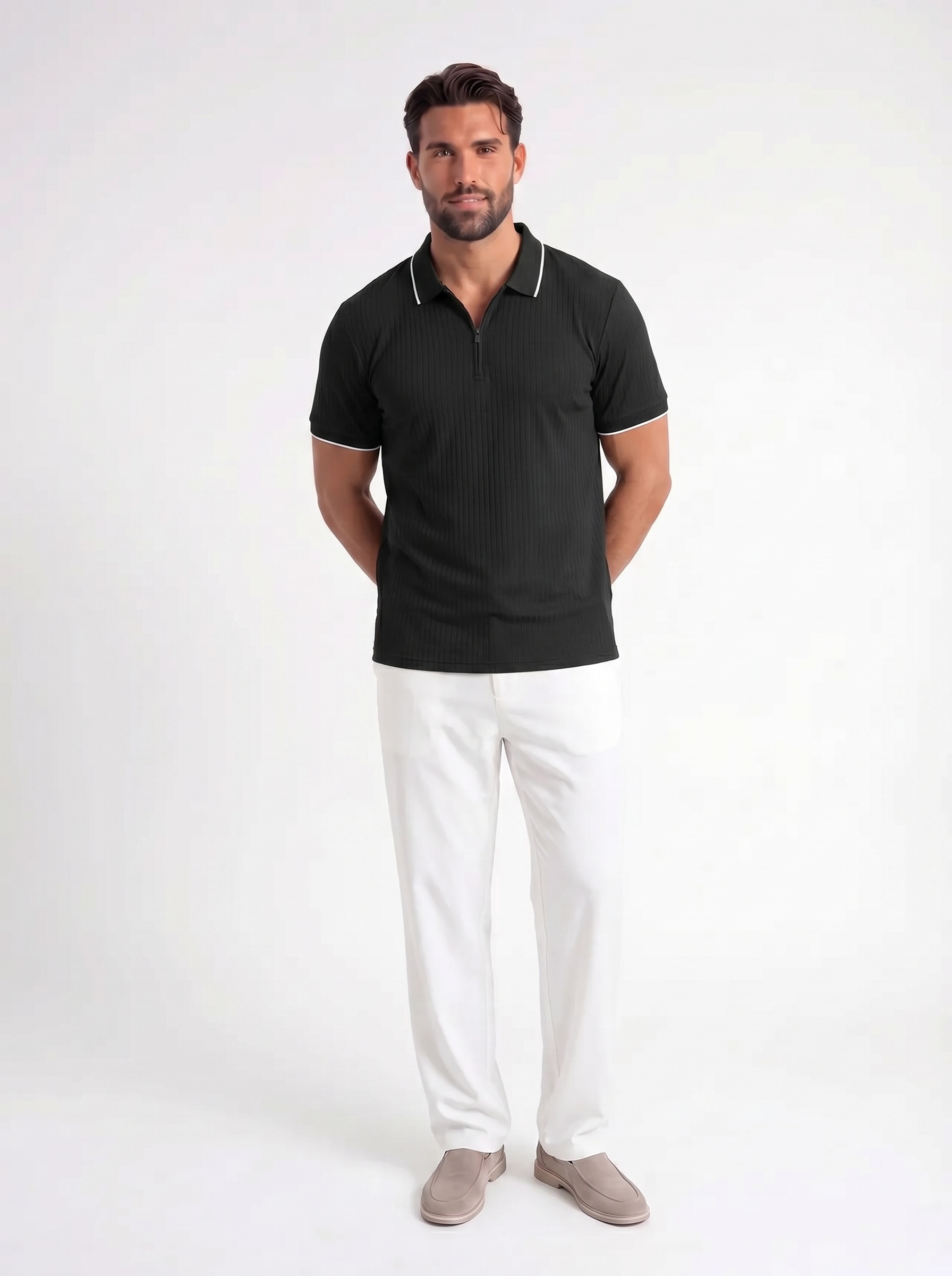 Armin – Polo met Rits en Structuur