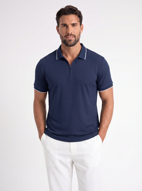 Armin – Polo met Rits en Structuur